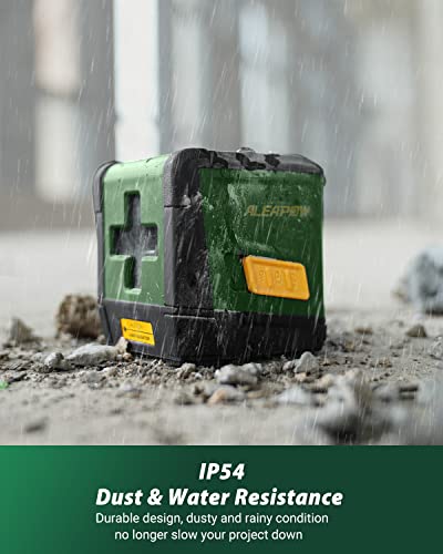 ALEAPOW Self-Leveling Laser Level, 100ft Green Cross Line Laser, Compact and Lightweight, Horizontal&Vertical Line for DIY Application, Rotatable ALEAPOW