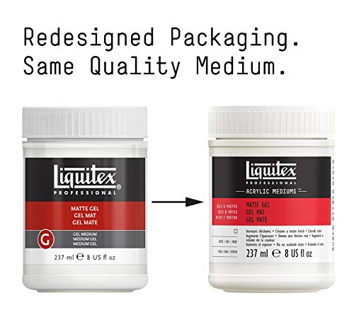 Liquitex Professional Matte Gel Medium, 237ml (8-oz) Liquitex