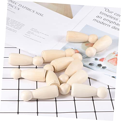 KONTONTY Unfinished Wooden Dolls s en Unfinished Wood Peg Dolls KONTONTY