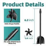 ISTOYO Resin Mixer Paddles for Premium Epoxy Mixer, Attachment for Epoxy Resin Mixer Pro, Reusable Resin Stirrer, Paint Stirrer Drill Attachment for ISTOYO