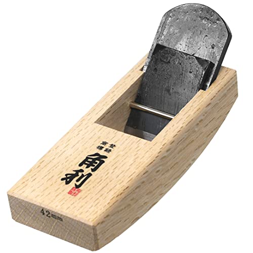 KAKURI Compass Plane 42mm Curved Sole Plane for Woodworking, Japanese Hand Plane KANNA Wood Circular Plane Tool for Smoothing Round Surface, Made in KAKURI