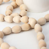 DIY Wooden Egg Shaped Bead Garland Kit by Factory Direct Craft Make Your Own Beaded Garland for Christmas and Easter Decorating - 9 Feet Long Factory Direct Craft