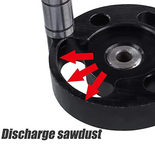 Yakamoz Self Centering Doweling Jig, Self Center Dowel Jig Handheld Drill Guide for Straight Holes Wood Panel Hole Puncher Locator Woodworking Joints YAKAMOZ