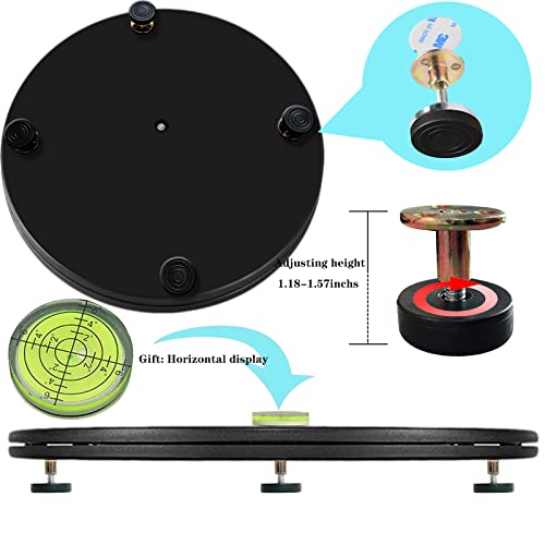 JIOFAVIU Resin Leveling Rotary Table with Silicone Craft Mat & Leveling Tool, 15.8" Resin Craft Leveling Board for Silicone Mold, Epoxy Resin, UV Jiofaviu