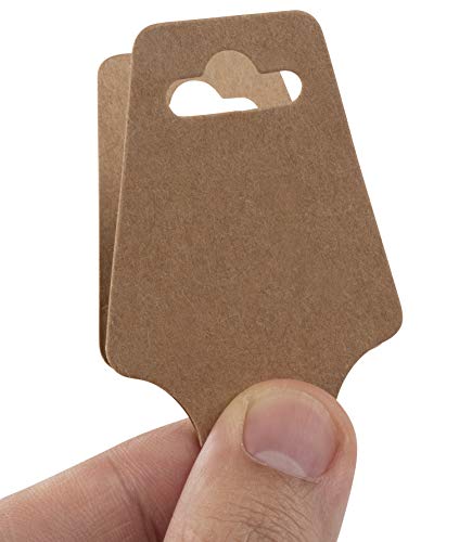 Necklace Cards - 200-Pack Blank Bracelet Card, Necklace Display Card, Bracelet Display Cards, Jewelry Hanging Cards for Bracelets, Neclace, Anklet, Juvale