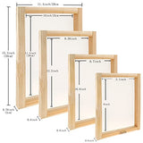 Caydo 36 Pieces Screen Printing Kit Includes 30W LED UV Exposure Screen Printing Light, 4 Sizes Silk Screen Printing Frame, Instructions, 5 Sheets A4 Caydo