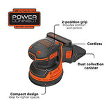BLACK+DECKER 20V MAX Orbital Sander, Cordless, 12,000 OPM, 2 Sandpaper Sheets, Battery and Charger Included (BDCRO20C) BLACK+DECKER
