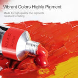 LIGHTWISH Oil Paint,21 Vibrant Oil Colors,50ml Large Tubes, Oil Based Paint for Canvas Painting, Art Supplies for Artist Beginners Adults Students LIGHTWISH