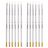 MEEDEN Detail Paint Brush Set - 12 Miniature Art Brushes for Fine Detailing & Art Painting - Acrylic, Watercolor, Oil - Miniatures, Models, Airplane MEEDEN