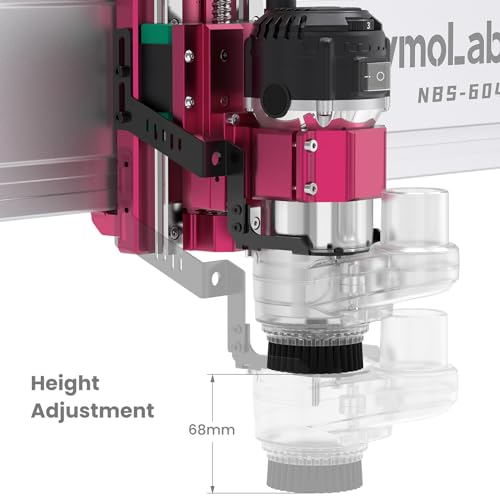 NymoLabs CNC Dust Shoe Only for NBS-6040, NBX-5040, Compatible with 65mm Spindle, Hose Diameter 38mm NYMOLABS