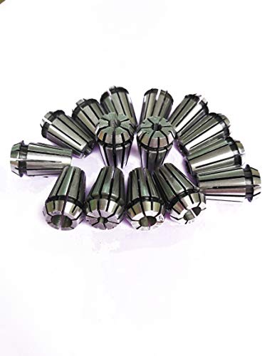 F.L.S 15Pcs ER11 Spring Collet Set For CNC Super Precision Milling tool Gripping Range 1mm,1.5mm,2mm,2.5mm,3mm,3.5mm,4mm,4.5 mm,5 mm,5.5 mm,6 mm,6.5 F.L.S