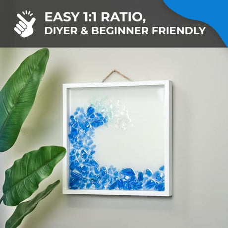 Epoxy Resin Promise Table Top 2-Part- 2 Gallon High Gloss (1 Gal Resin + 1 Gal Hardener) Transform Your DIY Projects with Crystal Clear Finish - Pro Marine Supplies