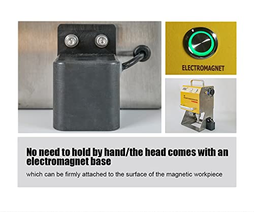 US Stock Digital Control Pneumatic Dot Peen Marking Machine Metal Engraving Machine Pneumatic Marking Machine 80×40mm Field for Letters, Serial LYXC