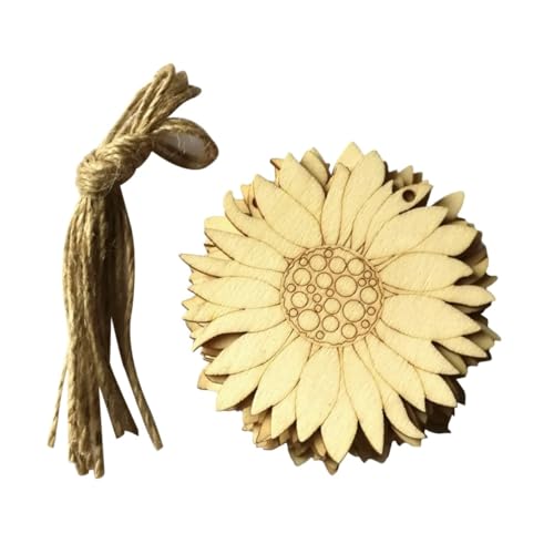 TOPPERFUN 10pcs Log Slices Wood Ornaments Wood Cutouts to Paint Wood DIY Crafts Wood Cutout Shapes Unfinished Wood Slice Wood Cutouts for Crafts TOPPERFUN