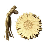 TOPPERFUN 10pcs Log Slices Wood Ornaments Wood Cutouts to Paint Wood DIY Crafts Wood Cutout Shapes Unfinished Wood Slice Wood Cutouts for Crafts TOPPERFUN