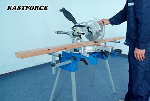 KASTFORCE KF3001 Portable Miter Saw Stand 500 lbs /226kg Loading Capacity Heavy-Duty With Max Mounting Base Size 24" x 19" /610x483mm Available for - WoodArtSupply