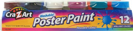 Cra-Z-art Washable Poster Paint, 12-Count (10601-6) Cra-Z-Art