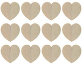 Creative Hobbies® Unfinished Wood Heart Cutout Shapes, Ready to Paint or Decorate, 3.5 Inch Wide | 12 Pack Creative Hobbies