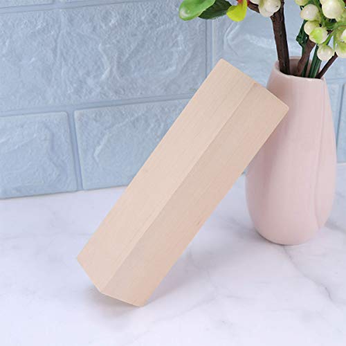 Artibetter Building Blocks Basswood Carving Block Rectangular Wood Block Unfinished Wood Piece for DIY Crafts Projects Building Bricks ARTIBETTER