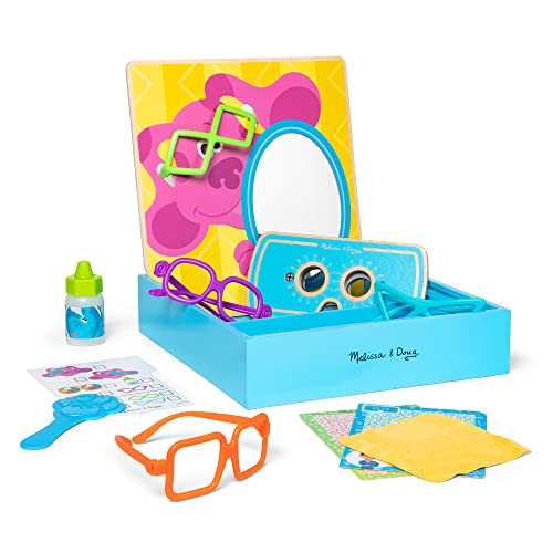 Melissa & Doug Blues Clues & You! Time for Glasses Play Set - Pretend Eye Doctor Kit, Blues Clues Set, Toys, Play Eyeglasses For Kids Ages 3+ Melissa & Doug
