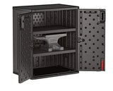 Suncast Commercial 9 Cubic Ft. Heavy-Duty Resin Cabinet with 2 Shelves, Dark Grey Suncast Commercial