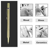 VebaCidi Scribe Tool, 2 Pieces Tungsten Carbide Tip Scriber, Engraved Pen for Tile/Glass/Wood/Ceramics/Metal/Gold/Welding VebaCidi