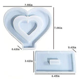 Heart Photo Frame Resin Molds Silicone, Large Ornament Picture Frame Silicone Mold for Resin Casting, DIY Epoxy Resin Floral Art Crafts Home Wehous