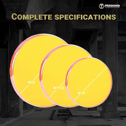 CO2 Laser Lens Dia 20mm FL: 2" / 50.8mm Laser Mirror CVD ZnSe Focus Focal Lens for CO2 Laser Engraving Cutting Engraver/Cutter 40W-200W (Dia:20mm - WoodArtSupply