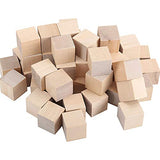 ZOENHOU 300 PCS 1 Inch Wooden Cubes, Premium Natural Solid Wood Unfinished Wooden Block Set for Painting Decorating Crafting DIY Projects ZOENHOU