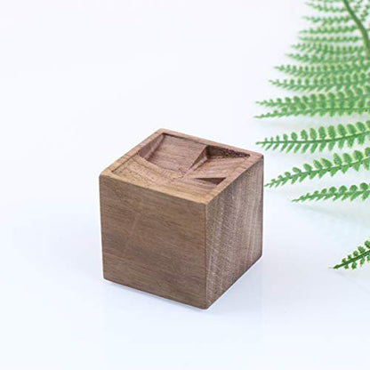 EXCEART 1PC Essential Oil Wooden Diffuser, Portable Natural Aromatherapy Diffuser, Wood Diffuser, Essential Oil Diffuser for Bedroom Office (Square - WoodArtSupply