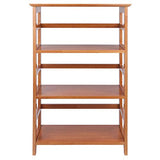 Winsome Wood Four-Tier Bookshelf in Honey Finish Winsome