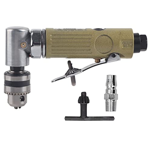 Pneumatic Powerful Angle Drilling hine Tapping hine,90 Degree Air Angle Reversible Drill, Reversible Right Angle Head Air Drill, Pneumatic Drilling - WoodArtSupply