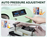GO2CRAFT Auto Seamless Tumbler Heat Press Machine for Full Print, Automatic Rotation Advanced Cup Heat Press with Fast & Even Heating, 4 Memory Modes GO2CRAFT