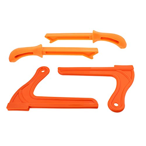 DCT 4 Pack Safety Push Sticks – Straight Table Saw Push Blocks and V Style Push Sticks Wood Working Push Stick Set Deadwood Crafted Tools