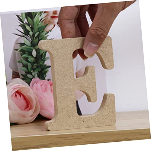 VOSAREA Unfinished Wall Rustic Digital Sign Wooden Block Word Signs Decked Wooden Words Sign Wooden Words Wall Decor Alphabet Chart Decore The Sign VOSAREA