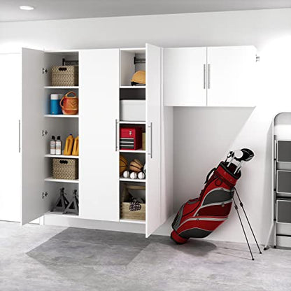 Prepac HangUps Upper Storage Cabinet - Elegant and Spacious Wall Cabinets to Maximize Your Storage, 36" Size, Classic White Finish