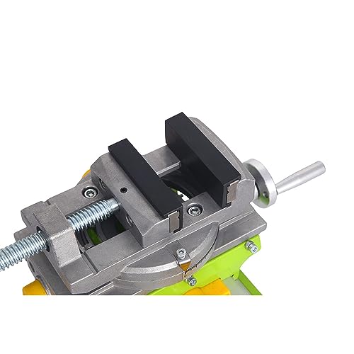 BACHIN Rotary Table 90 ° 3" Cross Slide Drill Press Vise Horizontal Precision Milling Drilling Machine Vernier Reading Milling Drilling Boring - WoodArtSupply