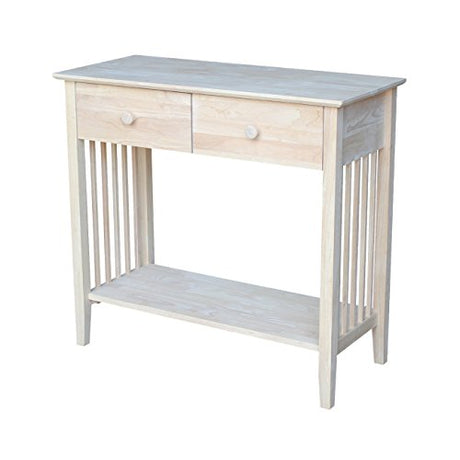 International Concepts Mission Styled Server and Console Table, Unfinished IC International Concepts
