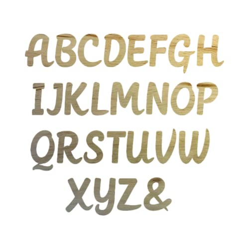 Wooden Letter 5" Blank M MUTHIKE Font NEXTCraft