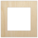 Square Box Frame Unfinished Wood Shape Piece Cutout for DIY Craft Projects - 1/4 Inch Thick - 6.25 Inch Size Sniggle Sloth