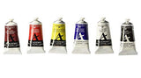 GRUMBACHER Academy Acrylic Paint, Gloss, 90ml/3 oz Metal Tube, 6-Color Mixing Set (C1026) Grumbacher
