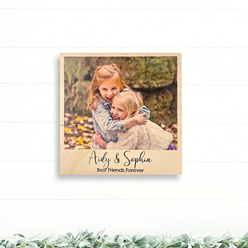 Your Photo and Text Printed on Real Wood | Christmas Gift | Personalized Photo Gifts | Boyfriend Gift | Custom Photo Gifts | Picture Frames DREAM BIG PRINTABLES
