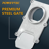 POWERTEC 70134-P2 2-1/2-Inch Aluminum Blast Gate for Dust Collector, Dust Collection Fittings - 2 PK POWERTEC