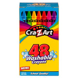 Cra-Z-Art Washable Classic Crayons, Assorted Colors, Pack Of 48 Crayons Cra-Z-Art
