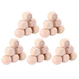 Wooden Dice 100pcs Wooden Cubes Unfinished Wooden Dice Wooden Six- sided Blank Dices Six Sides Blank Square Blocks Small Wooden Blocks DIY Craft Milisten