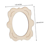 Anneome 40pcs Photo Frame Wedding Picture Frame Wedding Accessories Tablescape Decor Picture Frame Painting Craft Kit Wooden Picture Craft Frame Anneome