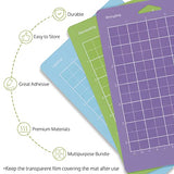 OFFNOVA Cutting Mat for Cricut Joy, 8 Pack 4.5" x 12" & 4.5" x 6.5" (StandardGrip, StrongGrip, LightGrip), Adhesive Cutting Mats Accessories for OFFNOVA