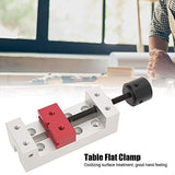 Fafeicy 50mm Mini Aluminum Flat Clamp Table Bench Vise Drill Press Vice Fixing Tool, Bench Vice Fafeicy
