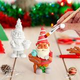 2 Pack Ceramics to Paint - Paint Your Own Garden Gnome Statues, Blank Paintable Ceramics for Adults (5 in) Bright Creations