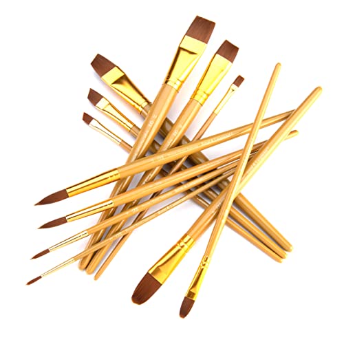 Royal Brush Manufacturing Royal and Langnickel Zip N' Close 12-Piece Brush Set, Soft Brown Taklon Royal Brush Manufacturing Company